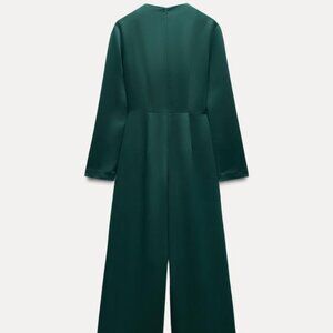 Zara Pleated draped  jumpsuit. NWT Size Med
